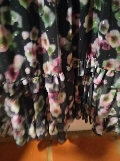 Yours London curve Plus Size Black Floral Print Maxi Smock Dress. Like new.