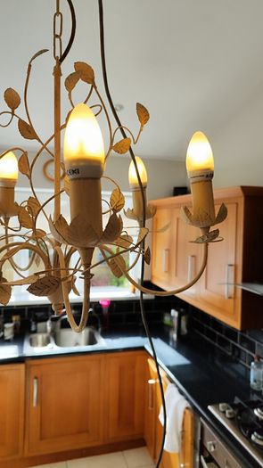 BnQ Antique Cream Chandelier
