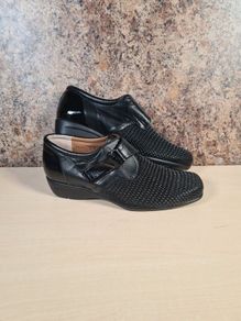 womens ALVIFLEX orthopaedic comfort and wellness shoes black Size UK 8 EU 42 (AT1)