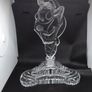 Desna : Czechoslovakian Handmade Glass Perfume Bottle - Male and Female Dancers Image 5