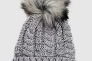 Lovely Knit Hat (with a Fluffy Pompom) - new/with tags + matching gloves available