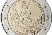 Estonia 2 Euro Commemorative Coin 2019 - The First Song Festival. Uncirculated.