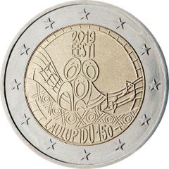 Estonia 2 Euro Commemorative Coin 2019 - The First Song Festival. Uncirculated.