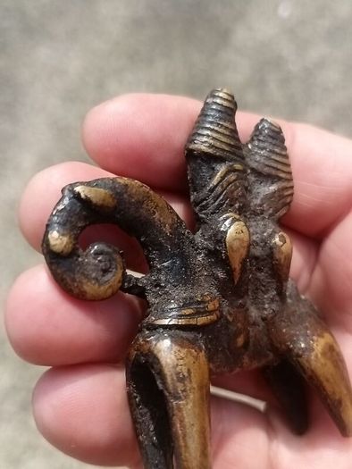 2 X Sokoto 19th Century Bronze Talisman Figures