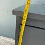 Vintage 4-Drawer Bedside Chest - Farrow & Ball Railings Image 8
