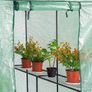 Foil Greenhouse Tomato House Plant House with 4 Shelves Roll-Up Door Image 5