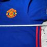 Adidas Manchester United FC 2016 Mens Blue Polo Neck T-Shirt Size Large Image 4