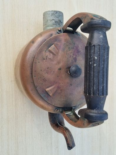Vintage electric kettle made of copper