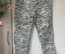 jeans Zara high rise skinny animal print size 12