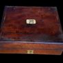 Antique Stately Home Wooden Crested Box Image 9