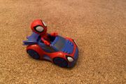 spiderman car and figure