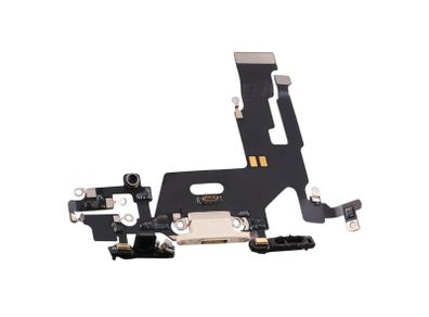 For Apple iPhone 11 Charging Port Connector Flex Cable Replacement Mic White New - FHT25IPCP