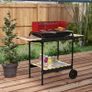 Charcoal BBQ, with Five Position Grill Grate - Red Image 7