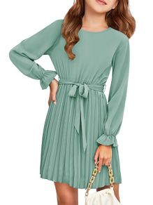 Brand New Girls' Elegant Long Sleeve Dress.