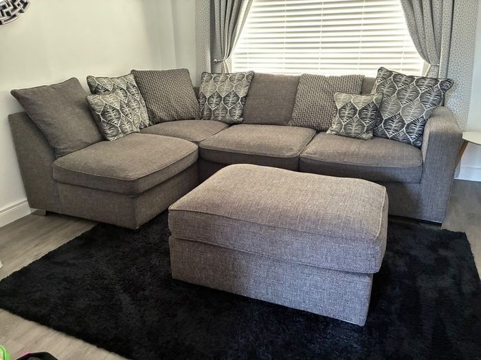 4 Seater Couch with Footstool