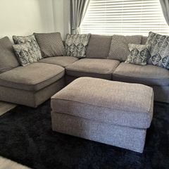 4 Seater Couch with Footstool