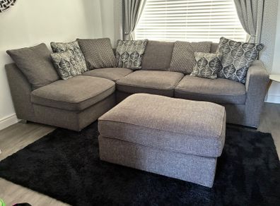 4 Seater Couch with Footstool