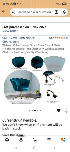 Desk vanity chair