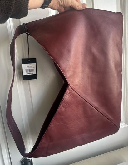 Burgundy leather bag from Muubaa