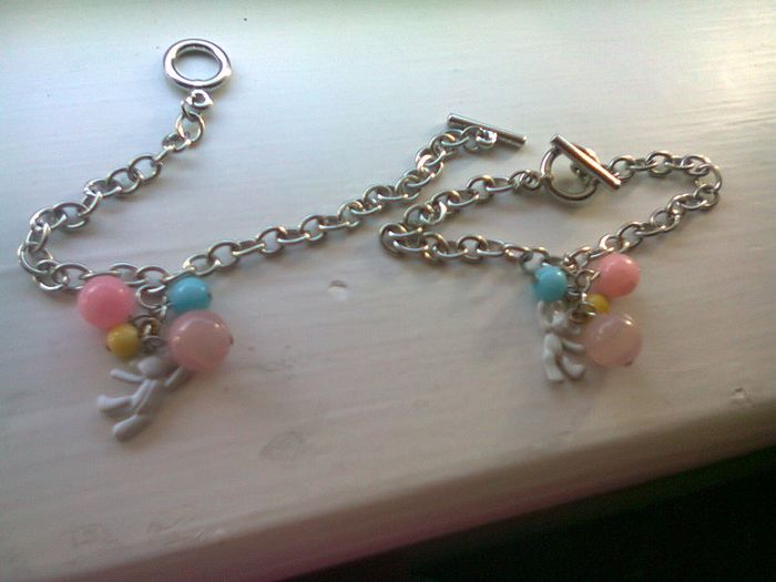 bubble teddy charm bracelet