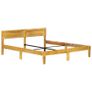Bed Frame Solid Mango Wood 140 cm Image 3