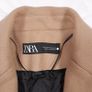 Zara Camel Tan Beige Single Button Zara Longline Coat Size M Image 2