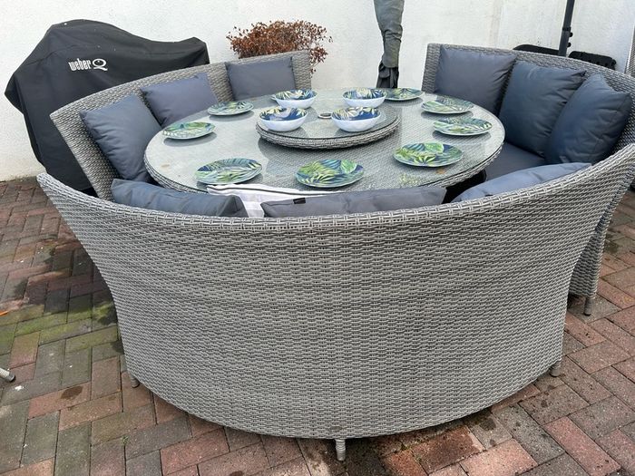 Outdoor Dining Set Plus Bar