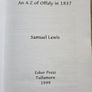 Offaly  An A - Z Of Offaly In 1837. By Samuel Lewis. First Edition Large Volume Paperback In Good Condition. Image 2