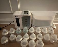 Tommee Tippee Perfect Prep and Steriliser w 19 Bottles- Excellent Condition