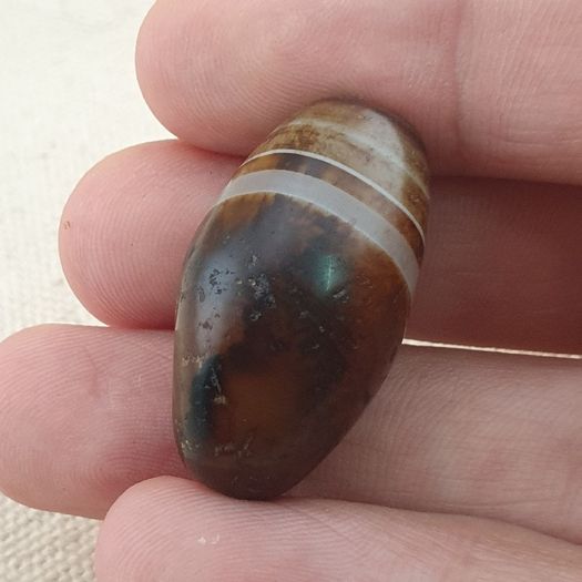 Vintage Beautiful Suliemani Eye Agate Bead Amulet