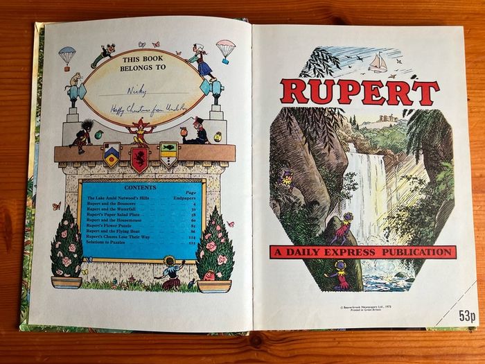 Comic: 'Rupert' annual 1973