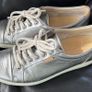 ECCO LEATHER SHOES. Ladies. EU 39 UK 6.   Colour Muted Aluminium Silver. Total comfort. 120 euro new. In very good lightly used condition. Image 4