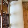 victorian small upholstered bench / sofa Image 9