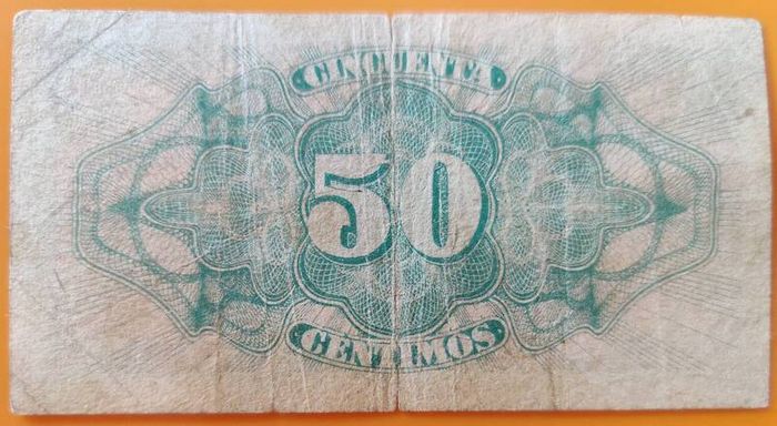 Banknote 1937 SPAIN 50 Centimos