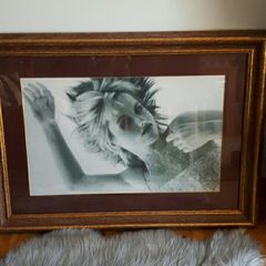 framed music print  Dolores O Riordan picture...reduced to sell