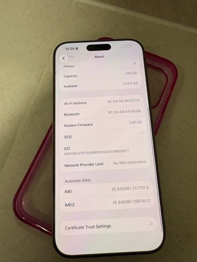 iphone 16 pro max 256 gb