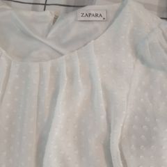 Zapara blouse style ivory top size 16