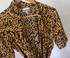 ganni wrap dress - size 8/20