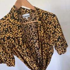 ganni wrap dress - size 8/20