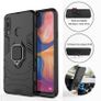 For Samsung Galaxy A20s Cover Hybrid Case Rugged Shockproof Magnet Ring Stand Black New - FHT20SMK5 Image 3