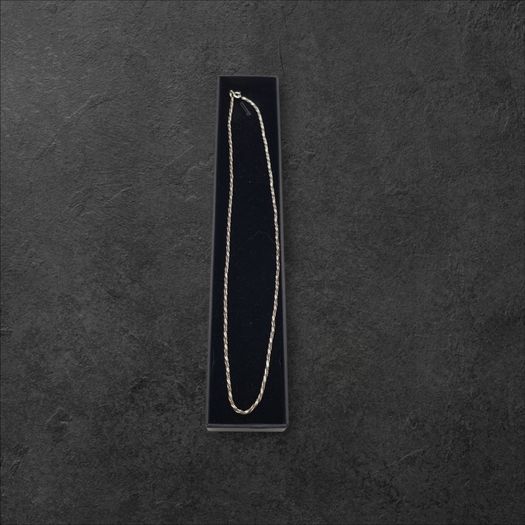 925 Vintage Italian Sterling Silver Wheat Spiga Chain