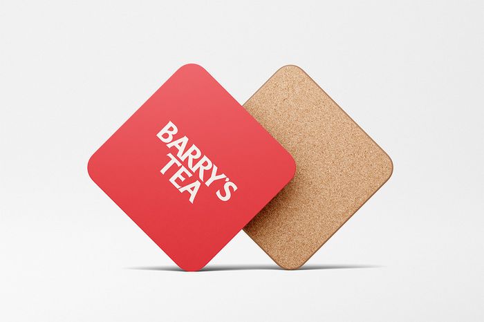 Barry's Tea Coaster - Square - Red