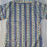 1960s Vintage floral silky bell sleeve split neckline tunic blouse Image 4