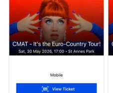 CMAT tickets x2