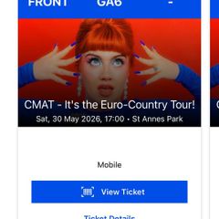 CMAT tickets x2