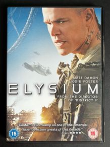 Elysium. DVD Movie. Staring Matt Damon & Jodie Foster.