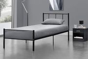Single Bed Frame Metal Slatted 90 x 200 cm