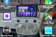Premium Carplay Fiat 500 Android Auto Radio