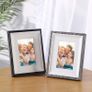 7x5'' / 13x18cm Wood Photo Frames Set of 3, Vintage Wooden Rustic Picture Frame Set with High Definition Glass Image 7