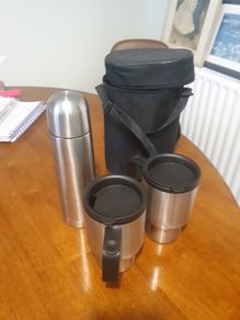 Thermal Flask and 2 Travel Cups
